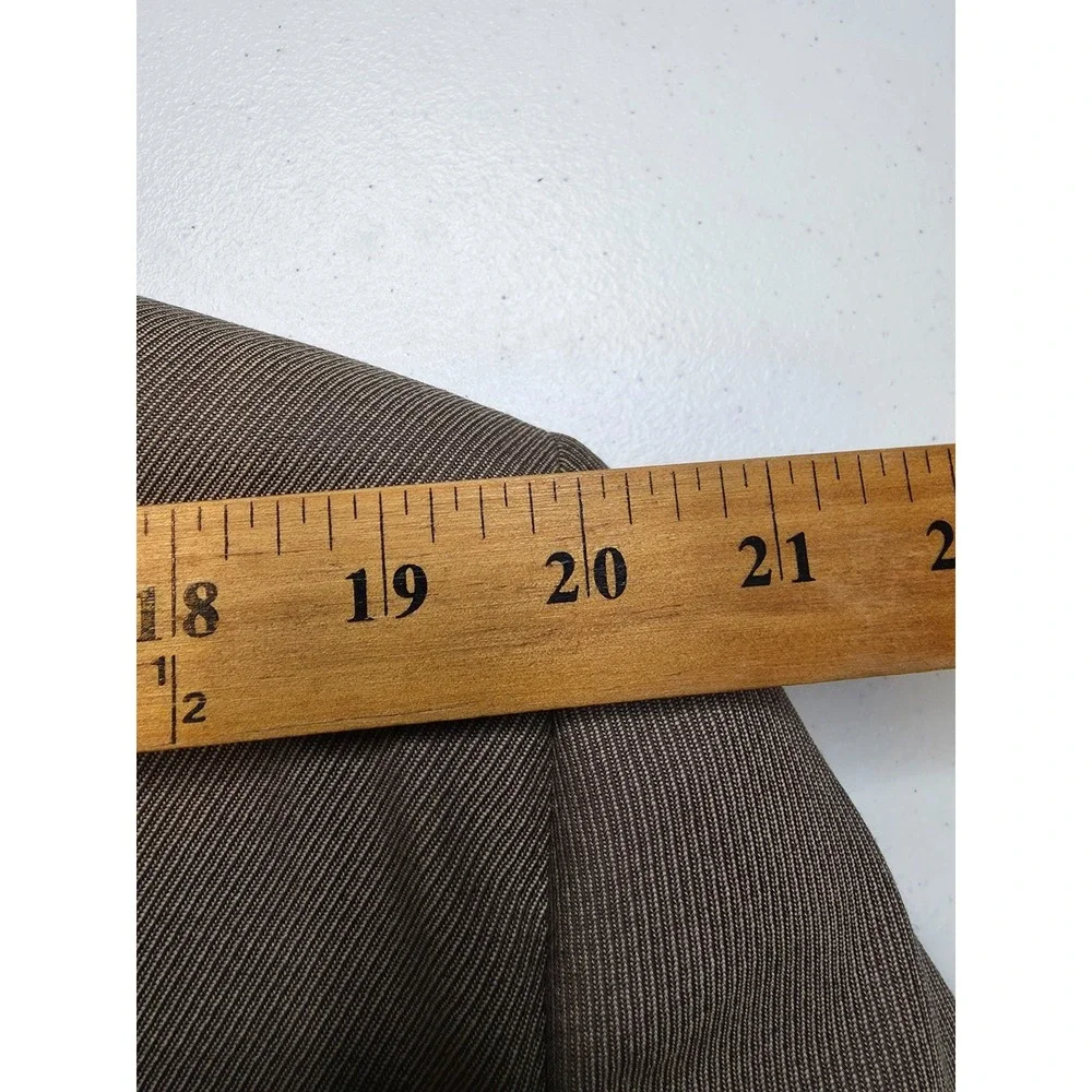 Paul Dione 2 Piece Suit Mens 43R Brown Wool Blazer Jacket 36x30 Pants Cuffed‎ *